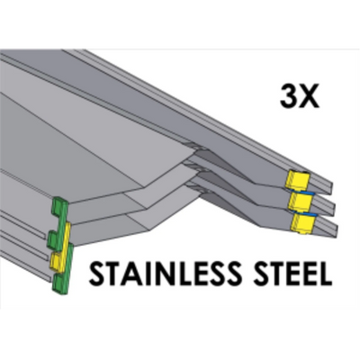Rakabot Titan 3x shelves of 47 inches wide STAINLESS 304 #4