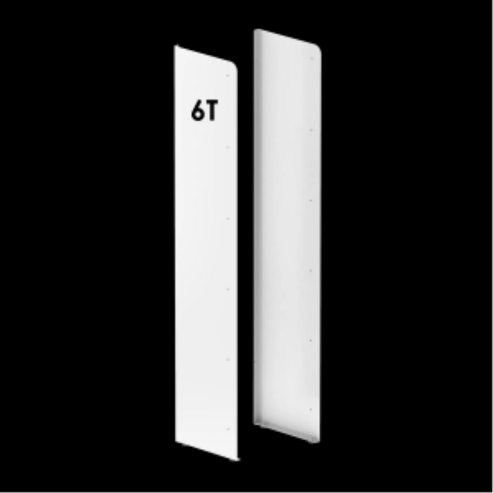 Rakabot Titan 6 Tier  powder coated side panel PURE WHITE