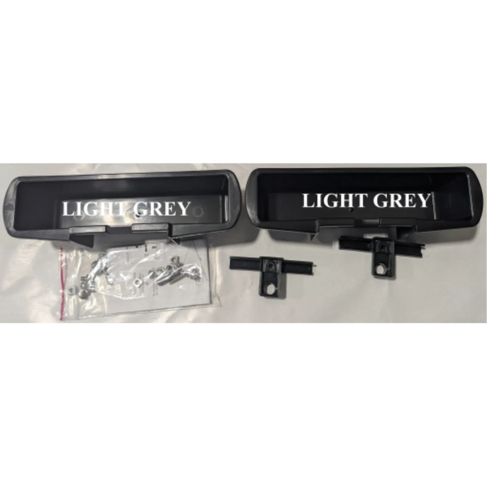 TITAN 2 CONTAINERS AND HOOKS LIGHT GREY KIT, SCREWS FOR SHELF WITH WHITE PANELS
