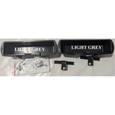 TITAN 2 CONTAINERS AND HOOKS LIGHT GREY KIT, SCREWS FOR SHELF WITH WHITE PANELS