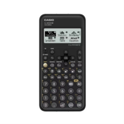 Calculatrice scientifique Casio FX-9910CW NOIRE à piles AAA