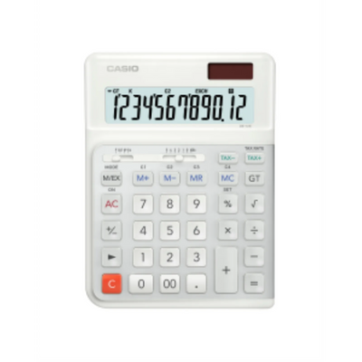 Casio DE-12E Desk Calculator (DE-12E-WE-WB-IP)