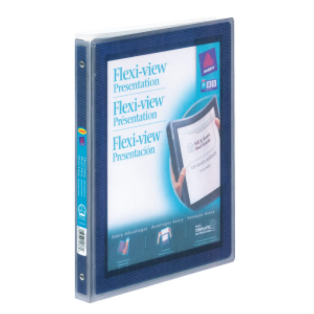 SPECIALTY PRESENTATION BINDERS, FLEXIVIEW,  1/2" BLUE