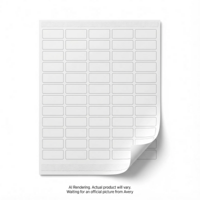Avery Laser/Inkjet Rectangle Labels 1" x 1¾" Permanent 600 Labels (8995)