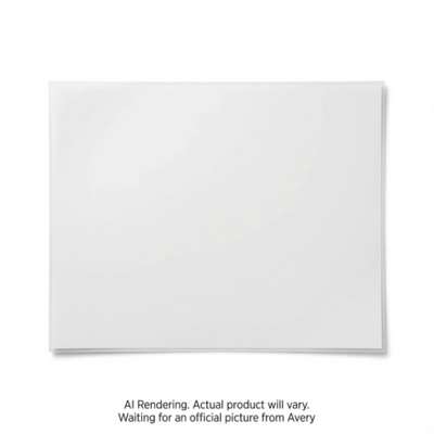Avery Laser White Static Cling Labels 8½" x 11", Repositionable, 8 Labels (22844)