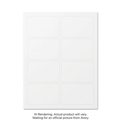 Avery Matte White Labels 2" x 3", Permanent, 120 Labels (43801)