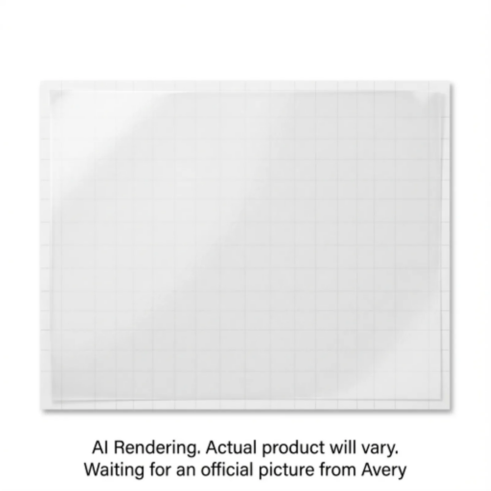 Avery Laser Clear Static Cling Labels, 8½" x 11", Repositionable, 8 sheets/env, 8 labels/env *non-PTE