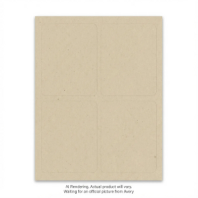 Avery Hemp Labels 3-1/2" x 4-3/4" Permanent 40 Labels (22841)
