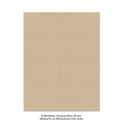 Avery Hemp Lid Seal Labels 1-1/2" x 4" Permanent 90 Labels (22832)