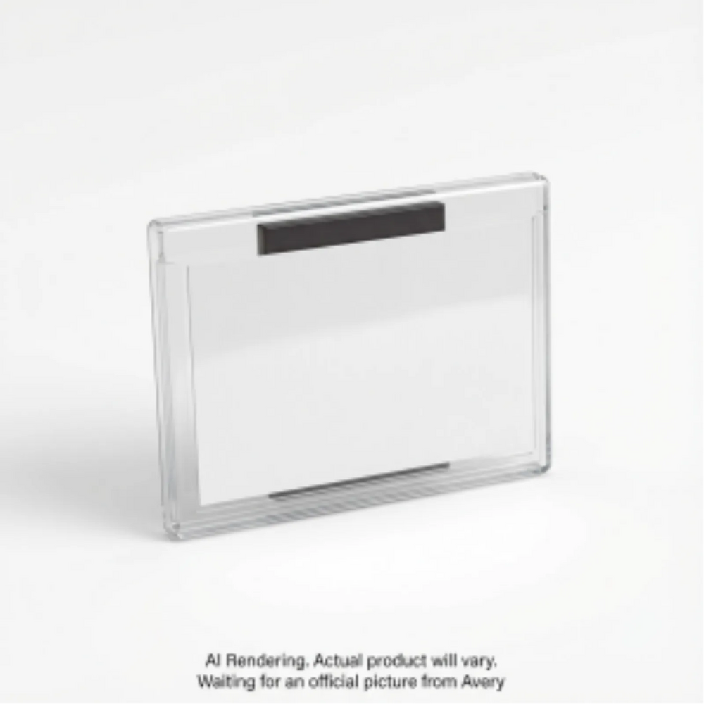 Avery Laser/Inkjet Magnetic Style 3" x 4" Name Badge Kit (Inserts, Holders), 24/box