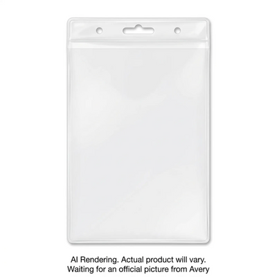Avery Clear PVC Name Tag Holders 4¼" x 6" 10 pack (45914)