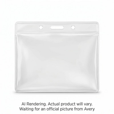 Avery Clear PVC Name Tag Holders 3" x 4" 10 pack (45913)