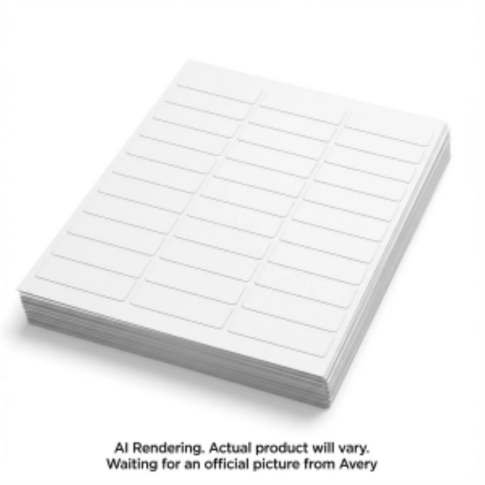 45004 COPIER LABELS, 213/16" X 1", PERMANENT, WHITE, 100 SH