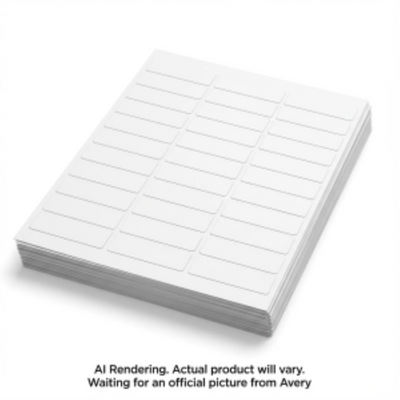 45004 COPIER LABELS, 213/16" X 1", PERMANENT, WHITE, 100 SH