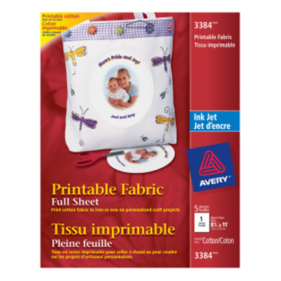 3384 TISSU IMPRIMABLE, 8 1/2" X 11", 5 FEUILLES/ENV.