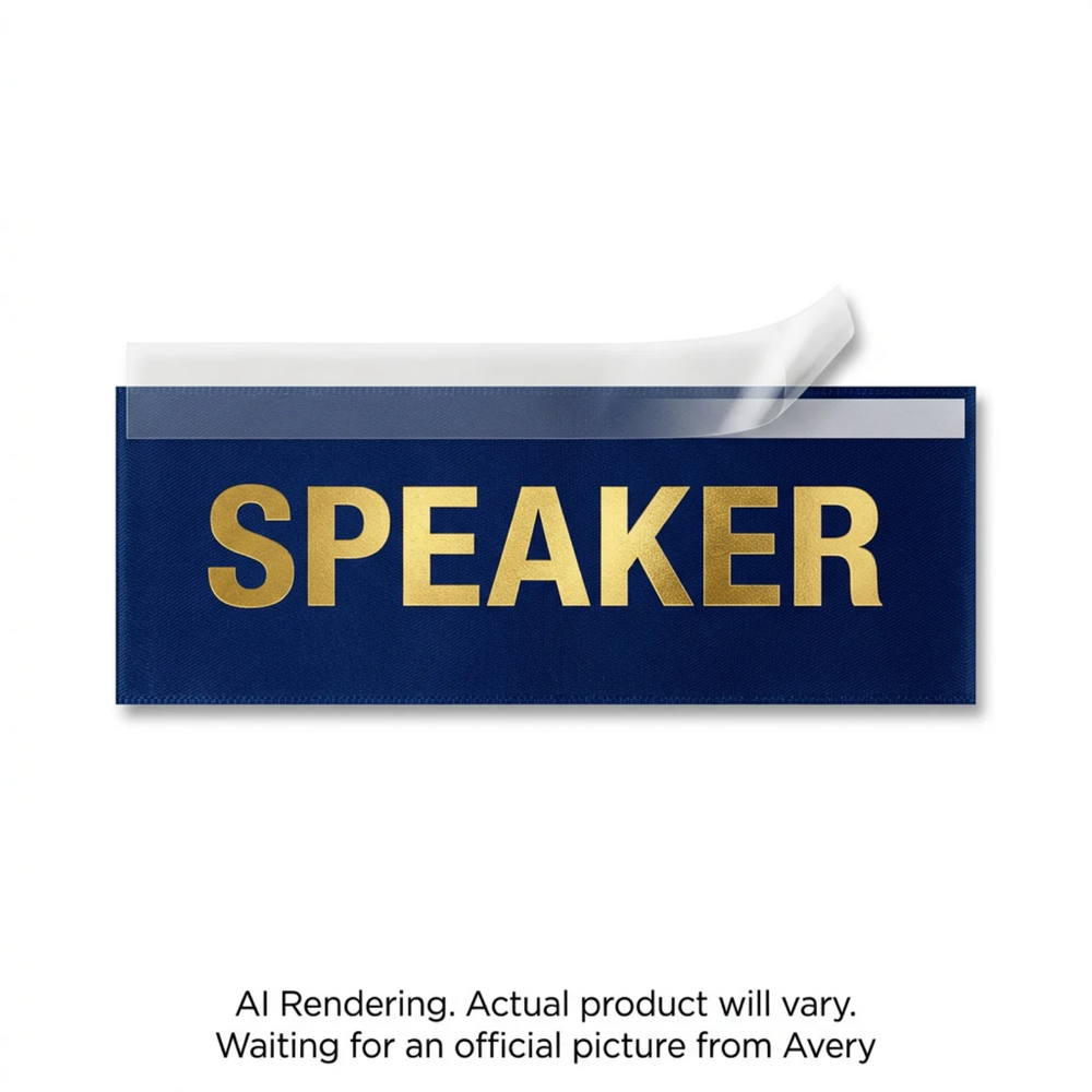 SPEAKER Stack-A-Ribbon®, Blue, 4" x 1?", 25/pkg