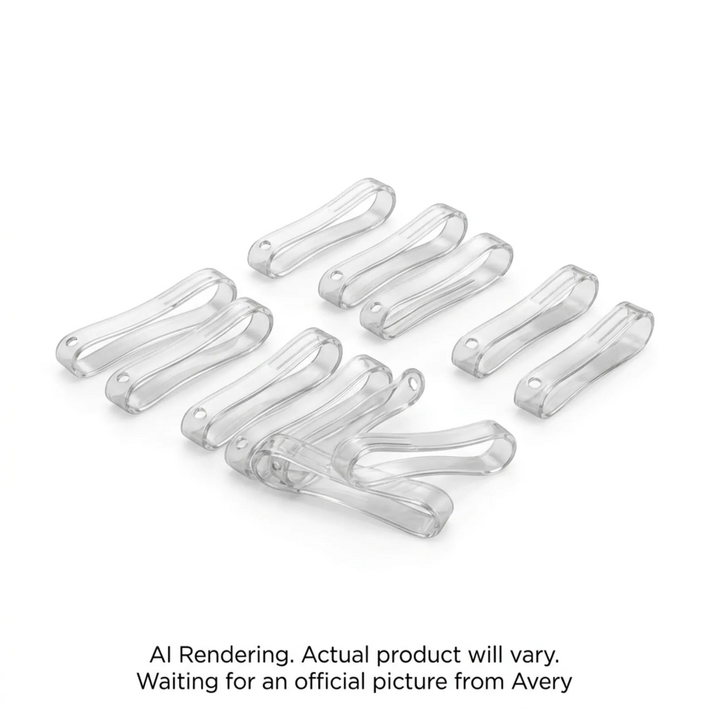 Clear Luggage Tag Loops, 10/pkg