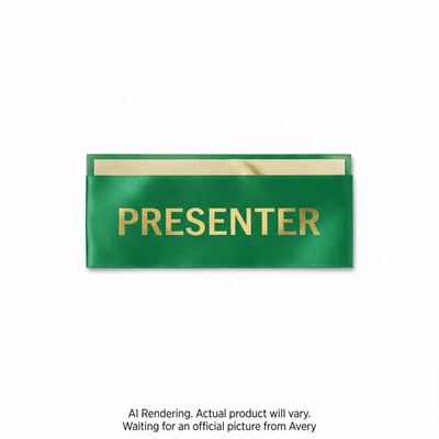 Avery Green Stack-A-Ribbon, 4" x 1", 25/Pkg (45924)