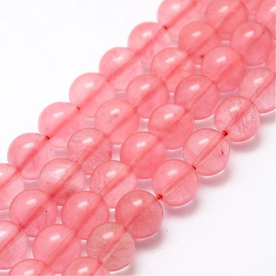 Cherry Quartz Glass Bead