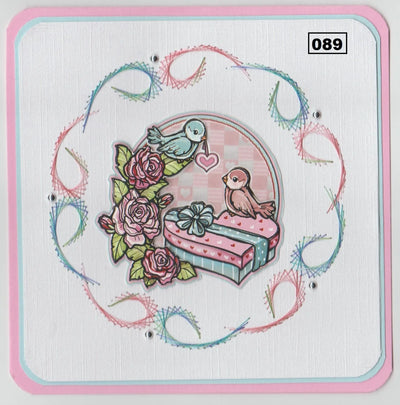 Patron de broderie numérique Laura's Design - Couronne Fleurie