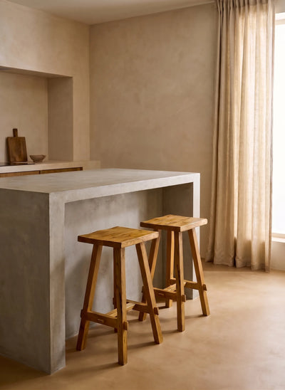 Artisan Recycled Teak Counter Stool