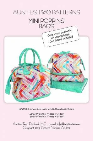 Aunties Two Patterns Mini Poppins Bags