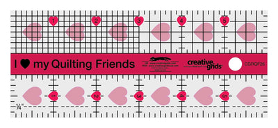 Règle Creative Grids I Love My Quilt Friends Mini Quilt 2,5" x 6"