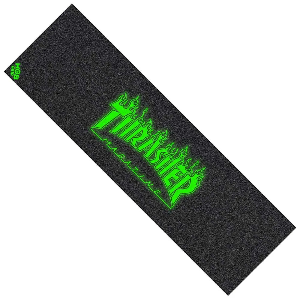 Mob Grip x Thrasher 'Flame Glow Logo' Griptape - Multi