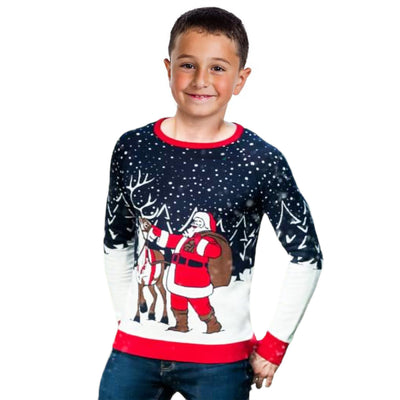 Chandail Père Noël et renne pour garçon