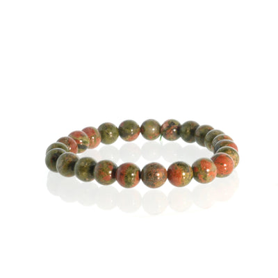 Bracelet de perles d'unakite