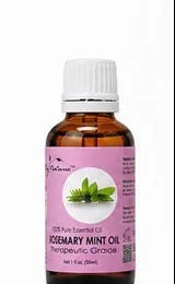 HUILE ESSENTIELLE ROMARIN MENTHE 100% PURE BY NATURES 1OZ