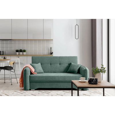 Canapé-lit Laine Condo Style 2 places avec rangement - Vert Jade