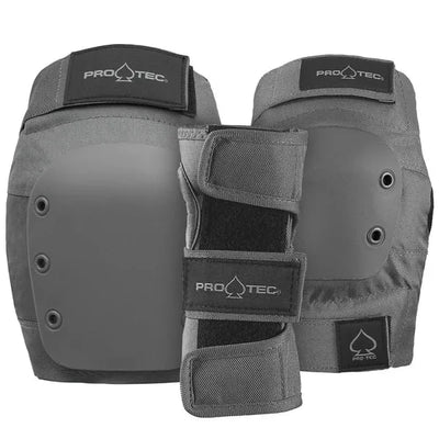 Pro-Tec 'Street' Protective Gear - Grey (3-Pack)
