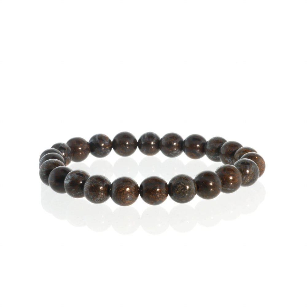 Bracelet Rond Bronzite - Perles de 8mm