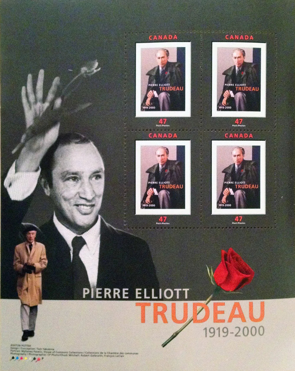 Pierre Trudeau Commemorative Stamp Set
