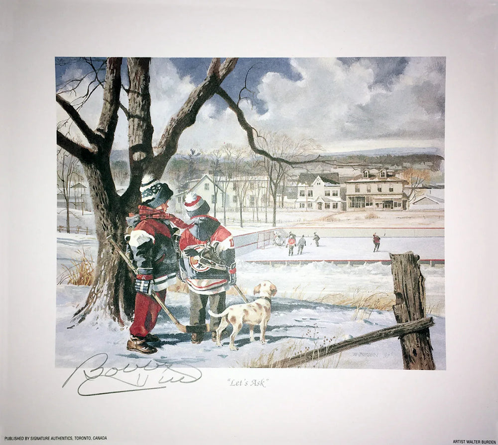 Lithographie signée de Bobby Hull