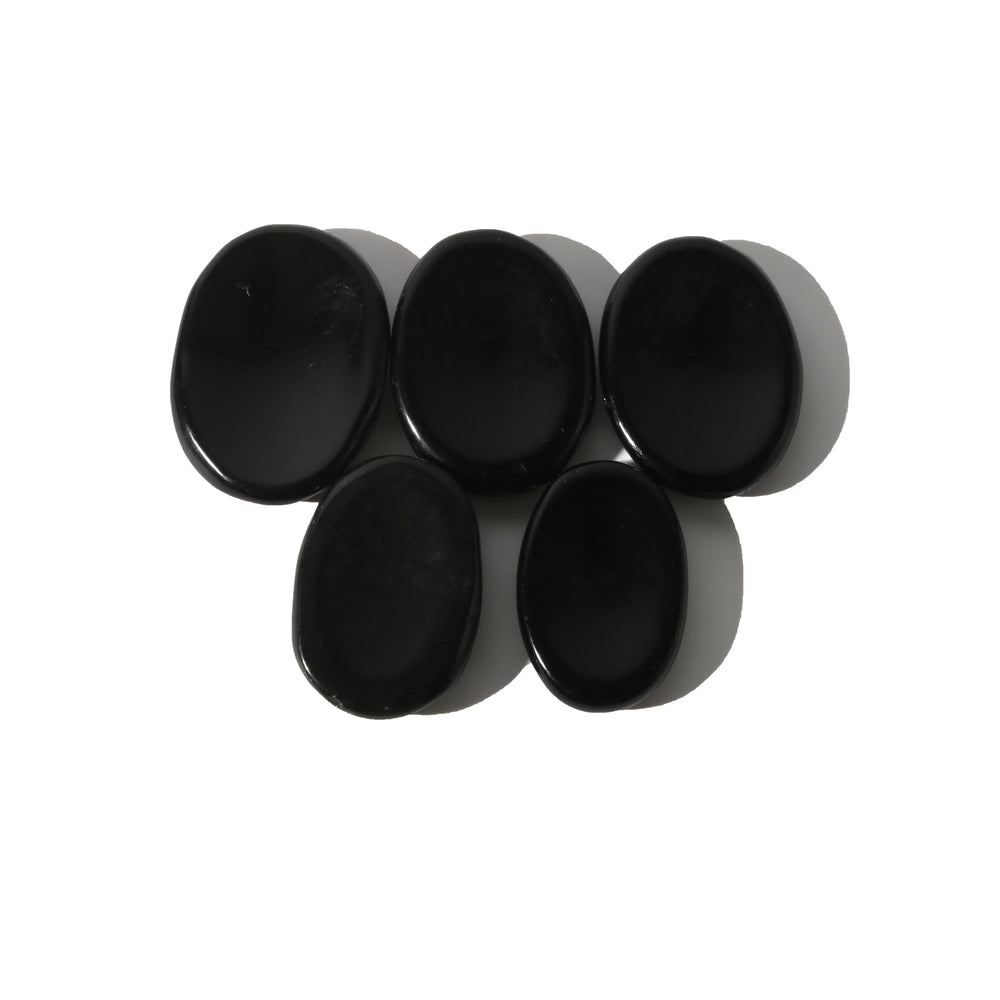 Obsidian Black Worry Stone - Pack of 5
