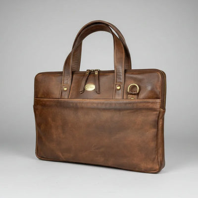 Mallette mince pour portable en cuir