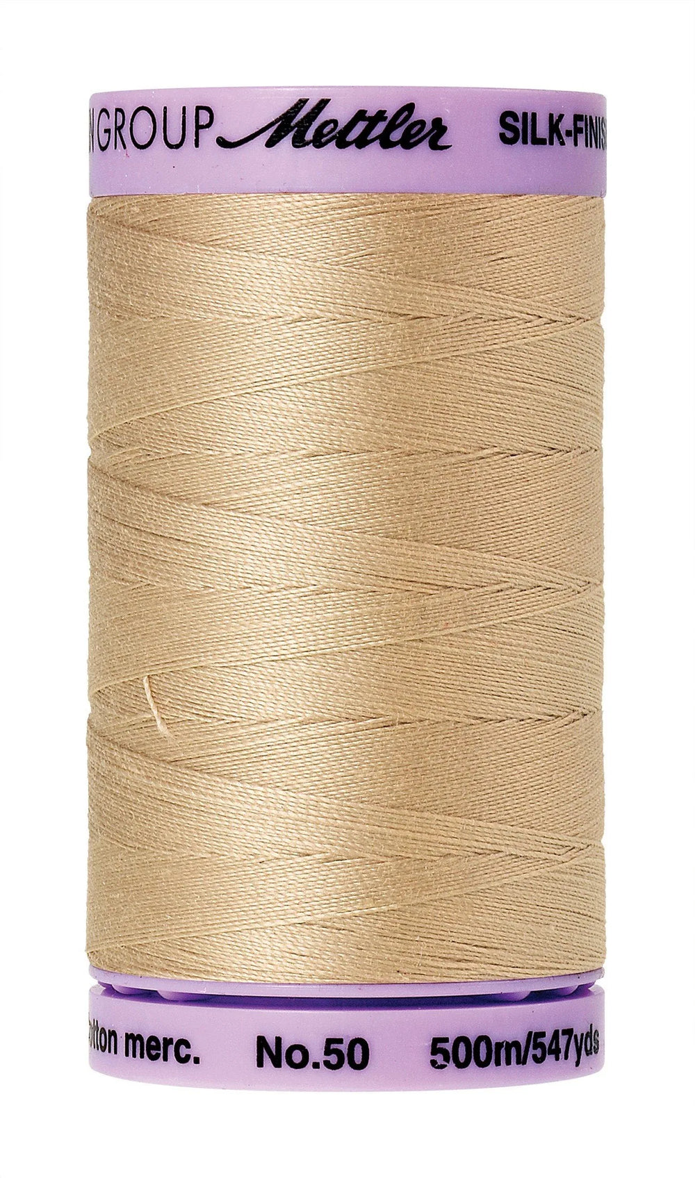 Mettler Silk-Finish - Oat Flakes - 50wt Solid Cotton Thread 547yd/500m