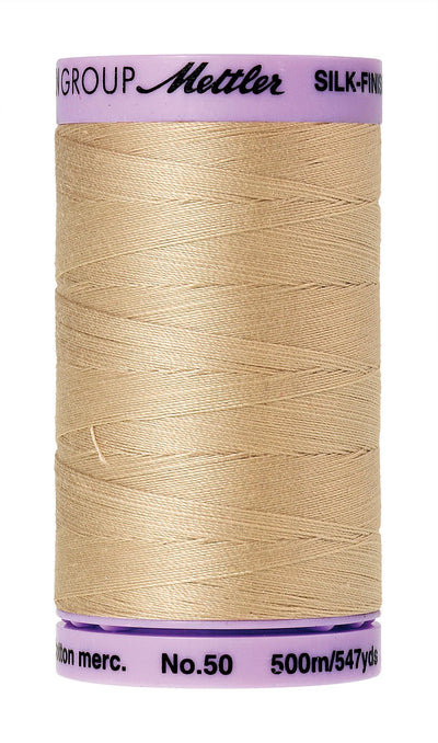Mettler Silk-Finish - Oat Flakes - 50wt Solid Cotton Thread 547yd/500m