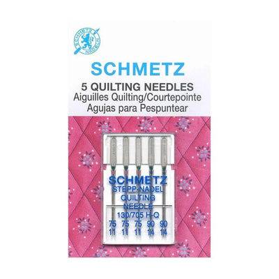 SCHMETZ #1739 Quilting Needles Carded - Assorted Sizes - 5 Pieces