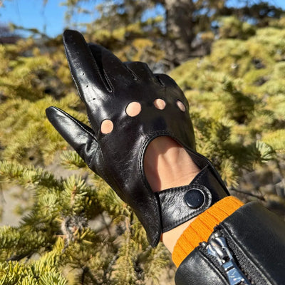 Gants de conduite en cuir pour femmes
