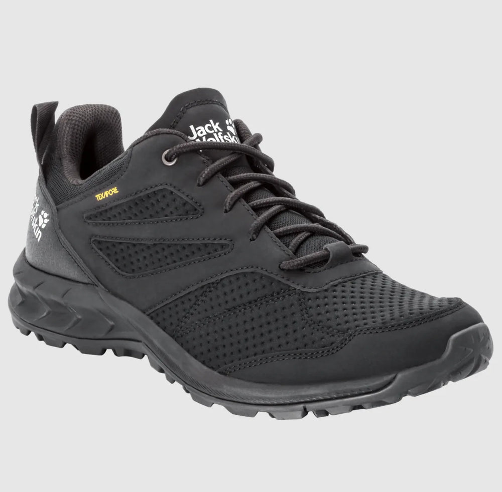 Jack Wolfskin Chaussures de randonnée basses imperméables Woodland Texapore pour homme, taille 11 US