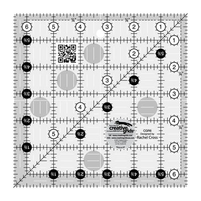 Règle Créative Grids pour courtepointe 6,5 po carrée