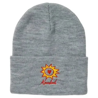 Tuque Krooked 'Sun Heart' - Gris Chiné
