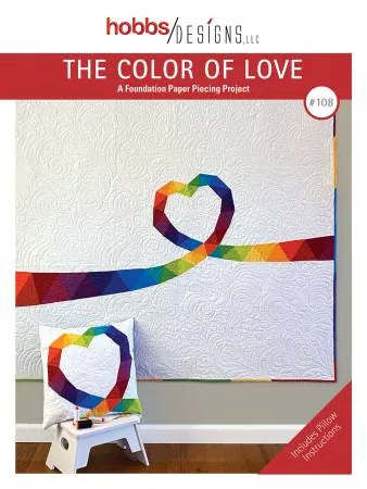 Le patron de courtepointe La couleur de l'amour par Hobbs Designs