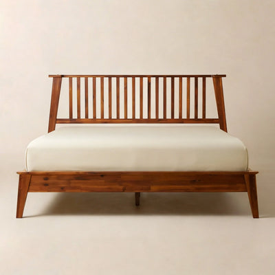 Structure de lit en bois massif Kaylin
