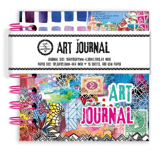 Carnet de dessin ABM 4x4 pouces, 15 feuilles papier 300 GSM 1 unité