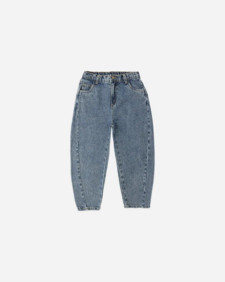 Pantalon Barrel | Denim Indigo | Rylee & Cru