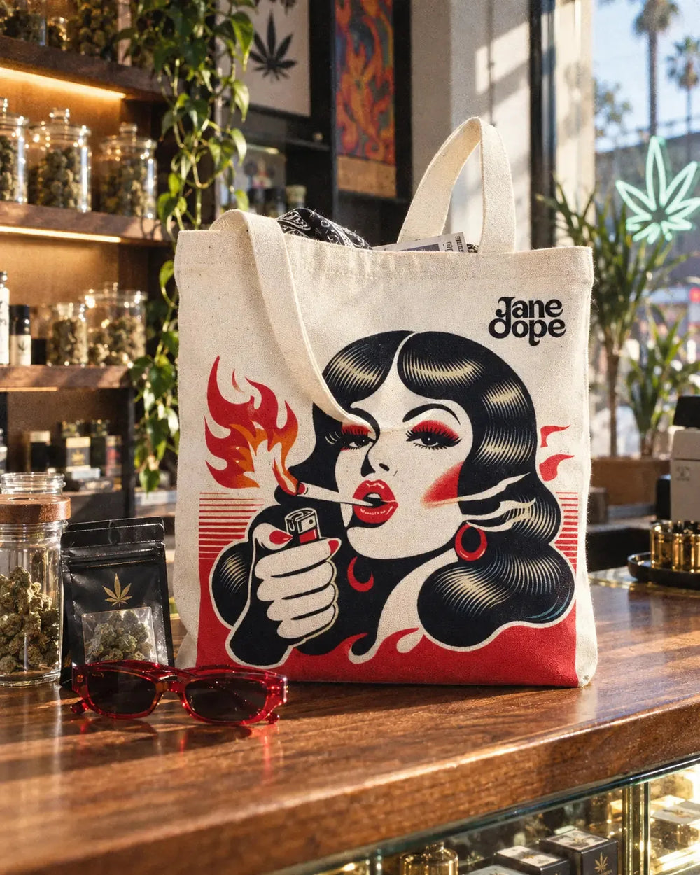 Burn 'Em Canvas Tote Bag